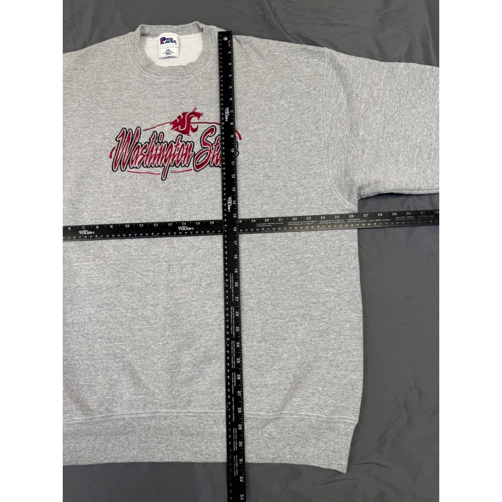 Vintage Pro Player Washington State Cougars Sweatshirt Mens XXL Gray Made in USA - Picture 6 of 9